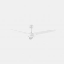 Lodos 3 Blade 130cm Ceiling Fan with LED Light White