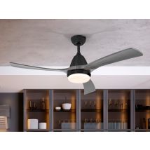 Aspas 6 Speed Ultra Quiet Ceiling Fan Black Grey with LED Light, Remote Control, Timer & Reversible Functions