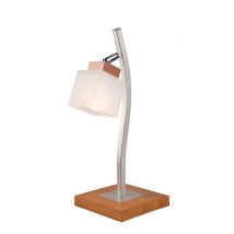 Dana Desk Lamp With Glass Shade, Rustic, 1x E14