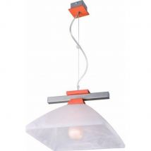 Ela Dome Pendant Ceiling Lights, Glass Shade Rustic, 1x E27