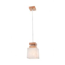 Kubus Dome Pendant Ceiling Lights, Glass Shade Rustic, 1x E27