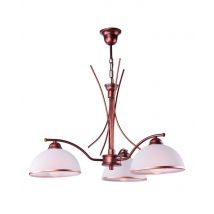 Patrycja Retro Multi Arm Pendant Ceiling Light Brown, 3x E27