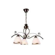 Retro Multi Arm Pendant Ceiling Light Black, 3x E27
