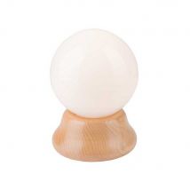 Globe Table Lamp Beech, 1x E14