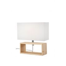 Table Lamp With Shade Natural, 1x E14