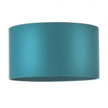Folgarida Shade Teal Satin Fabric & Matt Antique Brass Plate