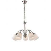 5 Light Multi Arm Pendant Ceiling Light Nickel 60x39cm