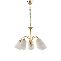 5 Light Multi Arm Pendant Ceiling Light Gold 14cm
