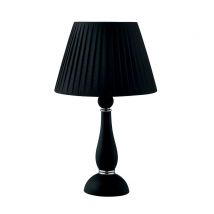 ALFIERE Table Lamp with Round Tapered Shade Black 32x54cm