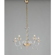RIFLESSO 5 Light Chandeliers Gold, Crystal 70x53cm