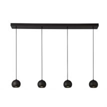 Eindhoven 4 Light Matt Black Bar Pendant