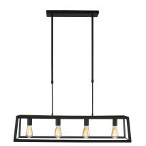 Buckley Straight Bar Pendant Ceiling Light Black Matt