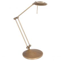 Zodiac Led Desk Task Lamp Bronze Brushed, Plastic Matt