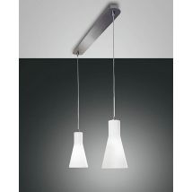 Diana Straight Bar Pendant Ceiling Light Chrome Glass, E27
