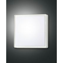 Oban LED Outdoor Flush White Glass, IP65