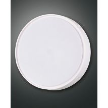 Hatton LED Outdoor Flush White Glass, IP65