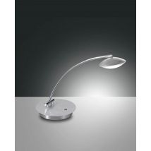 Hale Integrated LED Table Lamp Brushed Aluminum Glass