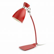 Retro Desk Lamp White, Red, E14