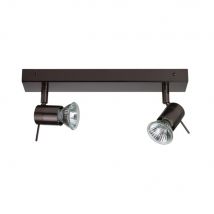 Penna 2 Light Twin Spotlight Bronze