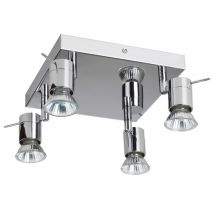 Penna 4 Light Spotlight Clusters Chrome