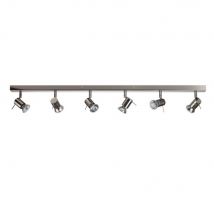 Penna 6 Light Spotlight Bar Matt Nickel