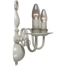 Brugge Candle Wall Light Gray