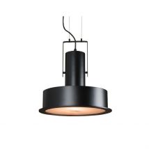 Asha Dome Ceiling Pendant 1 Light Metal-Diffuser Black