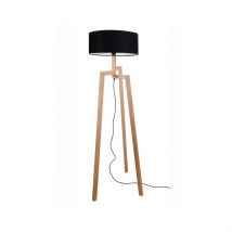Agioi Tripod Floor Lamp 1 Light Wood Black