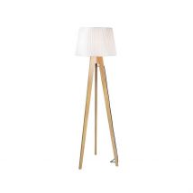 Kozani Tripod Floor Lamp 1 Light Wood Shade