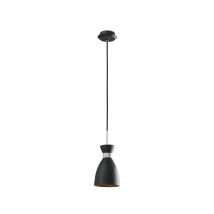Retro 1 Light Ceiling Pendant Black, Copper, E14