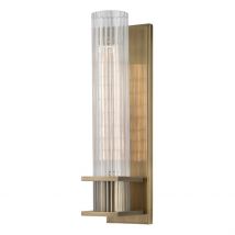 Sperry 1 Light Wall Sconce Brass, Glass