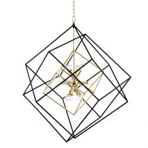 Roundout 12 Light Pendant Brass