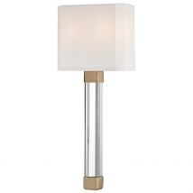 Larissa 2 Light Wall Sconce Brass, Silk