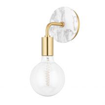 Chloe 1 Light Wall Sconce Brass