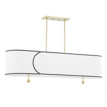 Zara 5 Light Island Light Brass