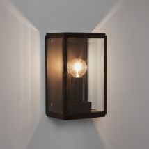 Homefield Outdoor Small Wall Lantern Textured Black IP44, E14