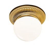 Milord Glass Globe Ceiling Light French Gold