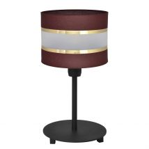 Helen Table Lamp With Round Shade Brown, Gold, Black 20cm