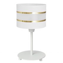 Helen Table Lamp With Round Shade White, Gold 20cm