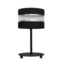 Helen Table Lamp With Round Shade Black, Silver 20cm