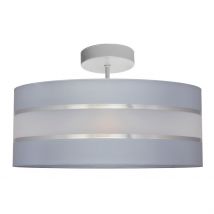 Helen Cylindrical Ceiling Light Grey, Silver 40cm