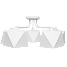 Adamant Multi Arm Semi Flush Ceiling Light White 75cm