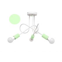 Oxford Multi Arm Semi Flush Ceiling Light White, Minth 50cm