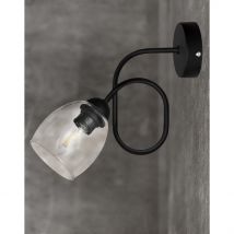 Marietta Table Lamp Black, Transparent 22cm