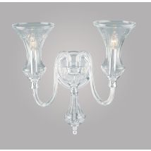 Stara Lead Crystal 2 Light Wall Lamp CB05444/02/WB
