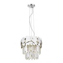 Celine Crystal Laser Cut 4 Light Ceiling Chrome