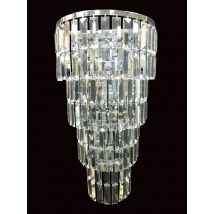 Padua 5 Light Polished Chrome Lead Crystal Wall Light