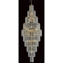 New York 24 Light Gold Long Crystal