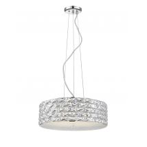 Aruba 6 Light LED Chrome Crystal Pendant Ceiling Light