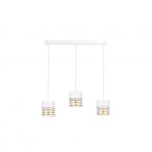 Royal Bar Pendant Ceiling Light White, Gold, 60cm, 3x E27